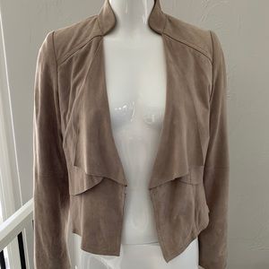 Beige leather jacket